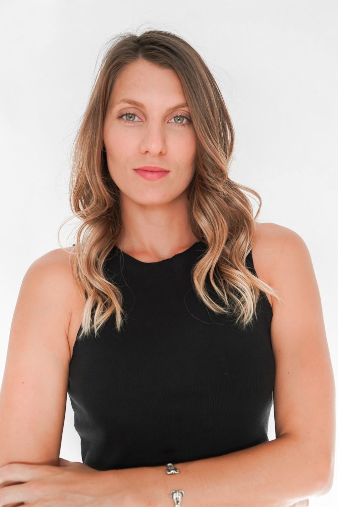 Portrait of a professional woman on a white background